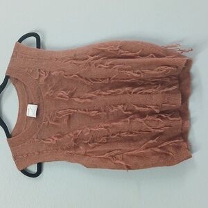 KERISMA Wool Knits Sleeveless Fringe Top. Sizde M/L NWOT